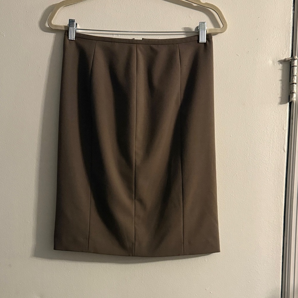 Anne Klein Classic Brown Pencil Skirt